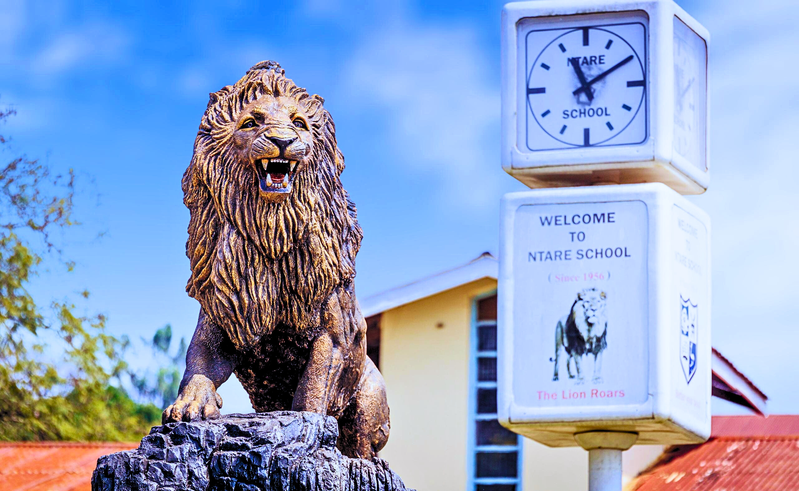 Ntare lion statue